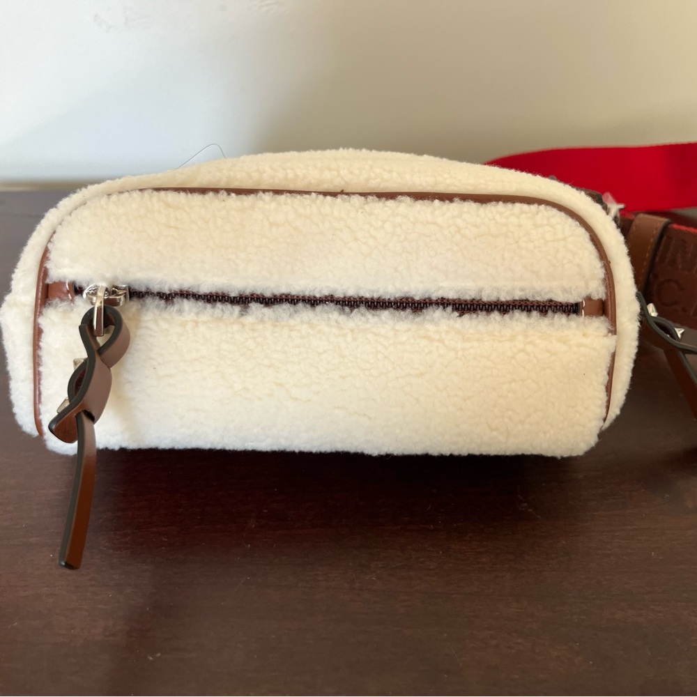 Christian Louboutin Cream and Brown Crossbody Bag